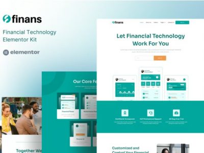 Finans - Financial Technology Elementor Pro Template Kit