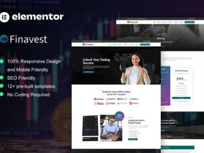 Finavest - Trading & Investment Elementor Pro Template Kit