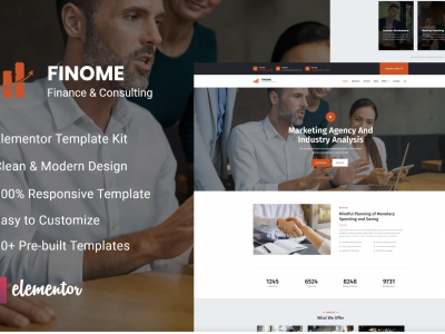 Finome - Finance & Business Elementor Template Kit