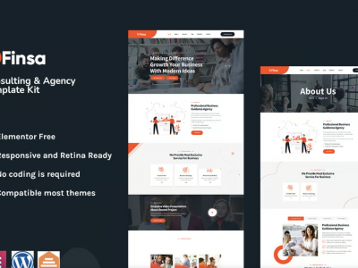 Finsa - Consulting & Agency Elementor Template Kit