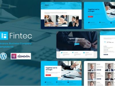 Fintec - Finance, Business Company Elementor Template Kit