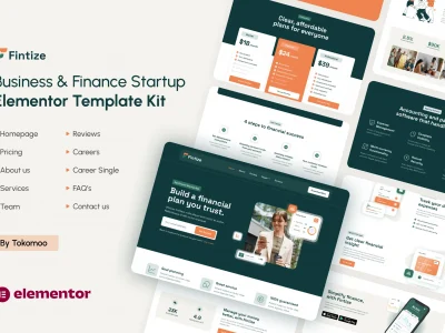 Fintize - Business & Finance Startup Elementor Template Kit