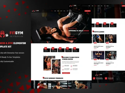 FitGym - Fitness & Gym Elementor Template Kit