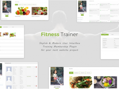 Fitness Trainer- Training Membership gym Plugin