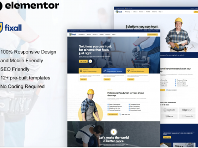 FixAll - Handyman & Repair Service Elementor Pro Template Kit