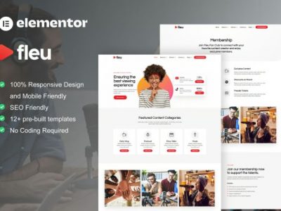 Fleu - Creative Content Creators Elementor Template Kit