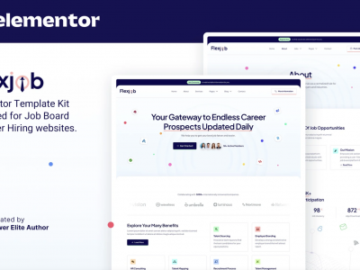 Flexjob – Job Board & Vacancies Elementor Template Kit
