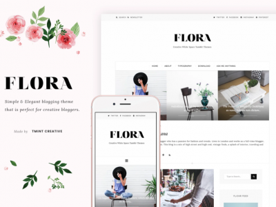 Flora - Elegant Blogging Theme