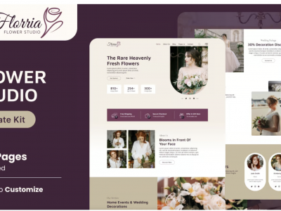 Floria - Flower Boutique & Decoration Elementor Template Kit