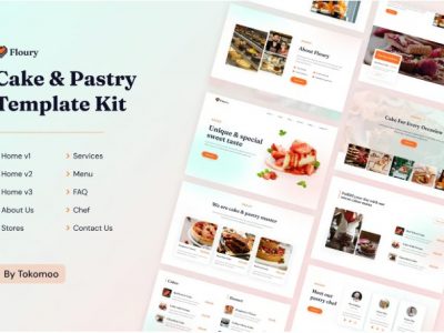 Floury | Cake & Pastry Elementor Template Kit