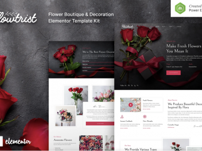 Flowtrist – Flower Boutique & Florist Elementor Template Kit
