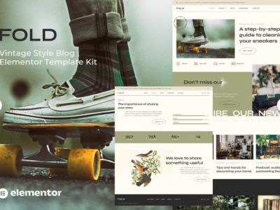 Fold - Vintage Style Blog Elementor Template Kit