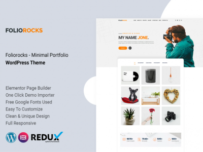 Foliorocks - Minimal Portfolio WordPress Theme