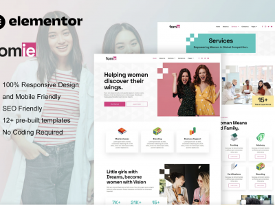 Fomie - Business Woman Elementor Template Kit