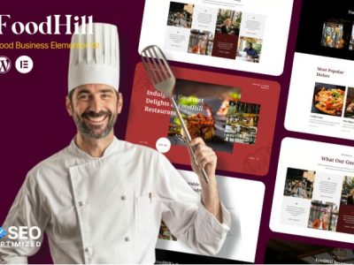 FoodHill - Restaurant Elementor Template Kit
