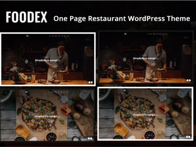 Foodex - One Page Restaurant WordPress Theme