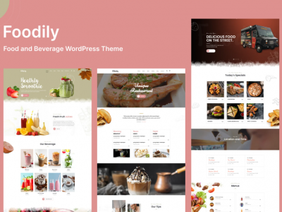 Foodily - Food and Beverage WordPress Theme