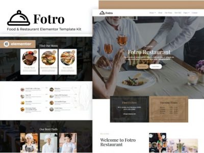 Fotro - Food & Restaurant Elementor Template Kit