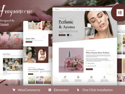 Fragrancerie - Perfume & Cosmetic Shop Elementor Pro Template Kit