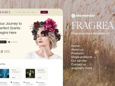 Fragrea - Fragrance Store Elementor Tempate Kit