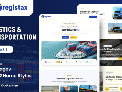 Fregistax - Cargo & Logistics Elementor Template Kit