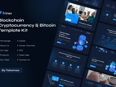 Frinex | Blockchain Cryptocurrency & Bitcoin Elementor Template Kit
