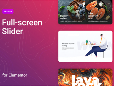 Full-screen Slider for Elementor