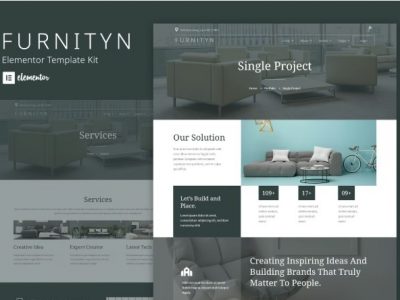 Furnityn - Interior Design Elementor Kit Template