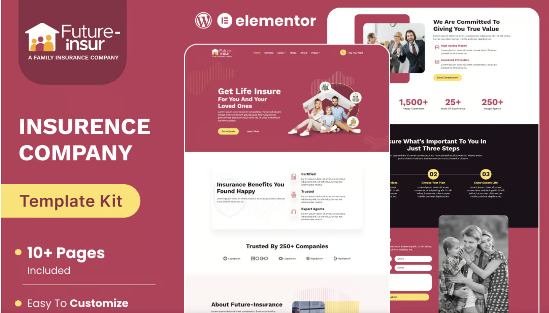 Future Insur - Insurance Company Elementor Template Kit