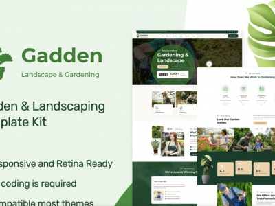 Gadden - Garden & Landscaping Elementor Template Kit
