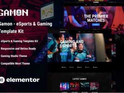 Gamon - eSports & Gaming Elementor Template Kit