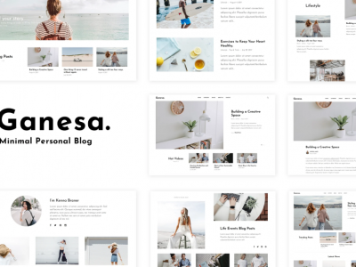 Ganesa - Minimal WordPress Personal Blog Theme