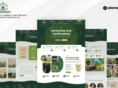 Gardenary - Lawn Garden Care Services Elementor Template Kit