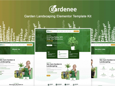 Gardenee - Landscaping & Garden Care Elementor Pro Template Kit