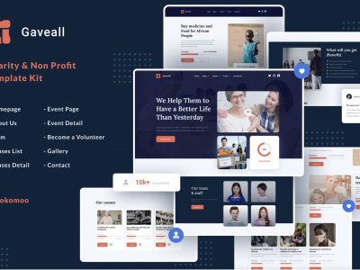 Gaveall | Charity Elementor Template Kit