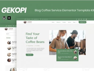Gekopi - Coffee Shop Blog Elementor Template Kit