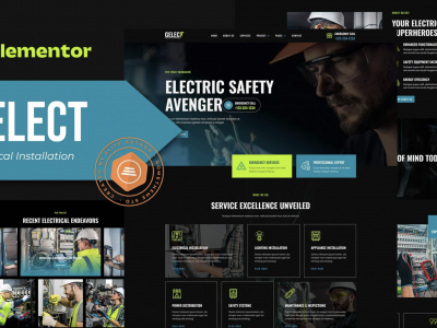 Gelect - Electrical Installation & Maintenance Elementor Template Kit