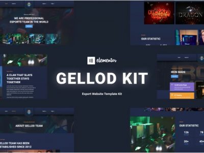 Gellod - Esport Gaming Elementor Template Kit