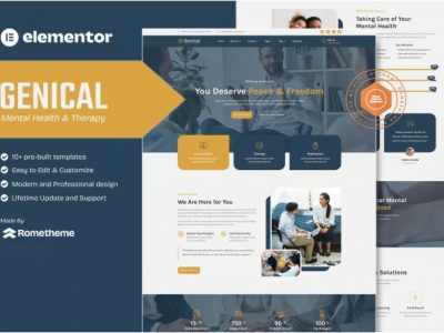 Genical - Mental Health & Therapy Elementor Template Kit