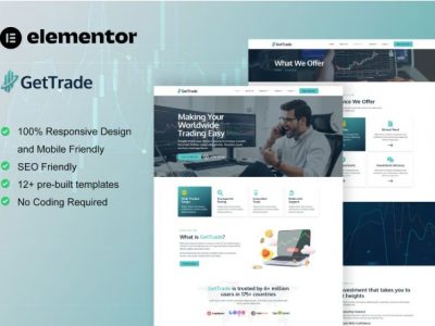 GetTrade - Trading & Investment Elementor Template Kit