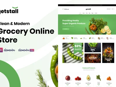 Getstall - Grocery Store Elementor Template Kit
