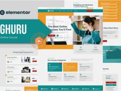 Ghuru - Online Course & Education Elementor Template Kit