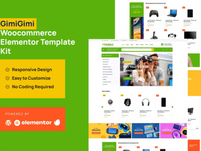 GimiGimi - Woocommmerce Elementor Template Kit