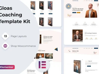 Gloas — Life Coach Online Courses Elementor Template Kit