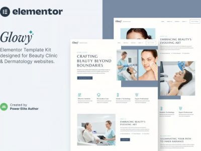 Glowy – Beauty Clinic & Dermatology Elementor Template Kit