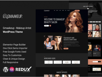 Gmaakeup - Makeup Artist WordPress Theme