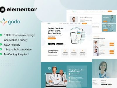 Godo - Doctor & Medical Saas Elementor Template Kit