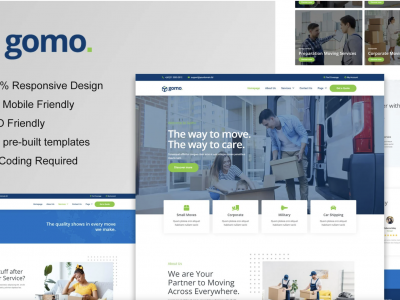 Gomo - Moving Company Elementor Template Kit