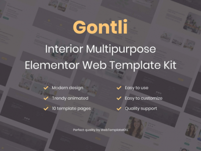 Gontli - Interior Multipurpose Template Kit
