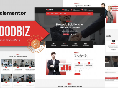 Goodbiz - Business Consulting Elementor Template Kit